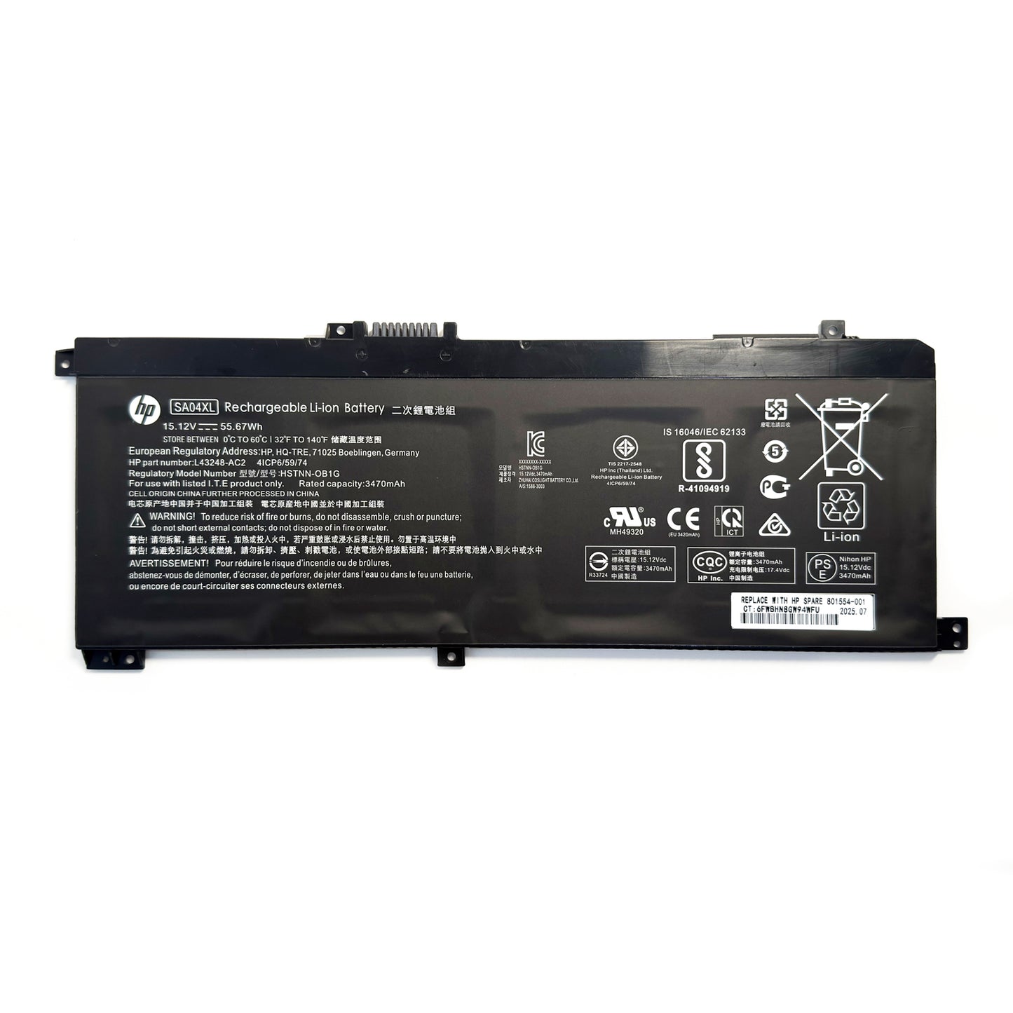 Genuine SA04XL Laptop Battery for HP Envy X360 15-DR Series (15-DR0010TX)