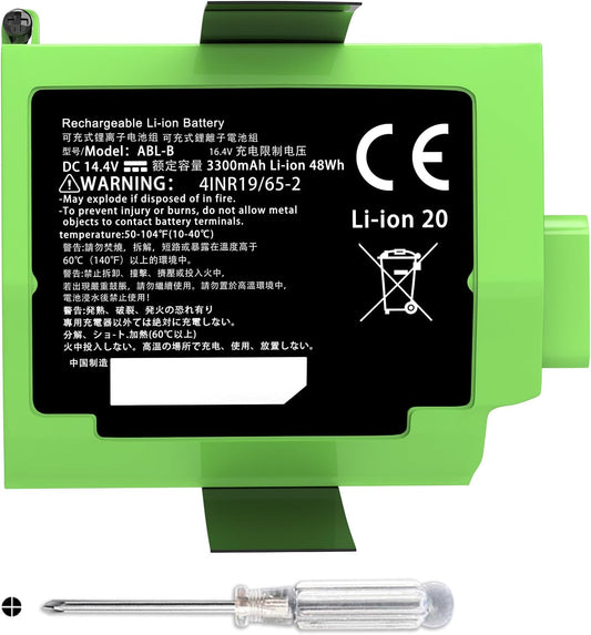Genuine ABL-B Battery for iRobot Roomba S9+ & S9 | 14.4V 48Wh | Replaces 4INR19/65-2