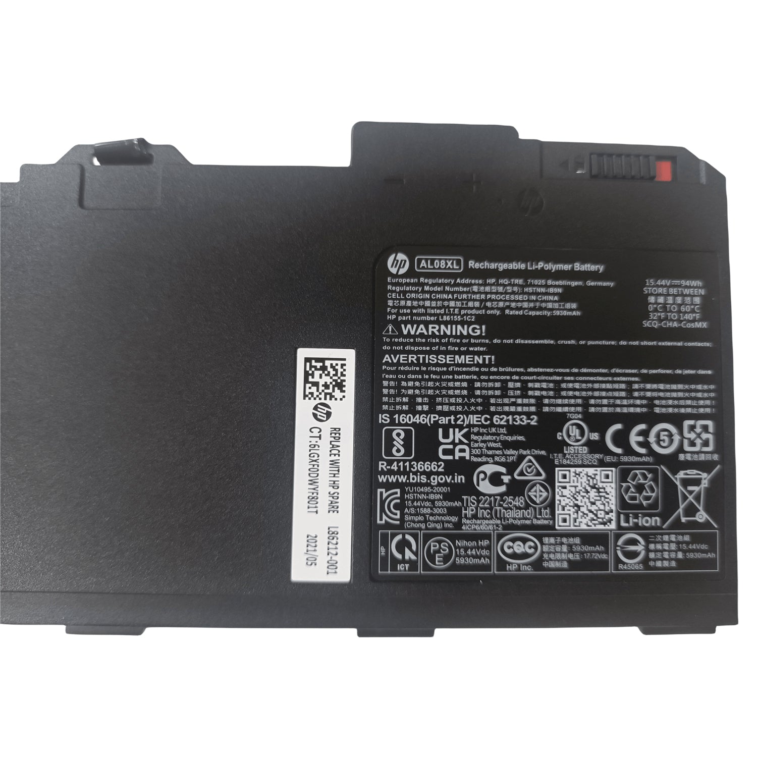 Genuine AL08XL 94Wh Laptop Battery for HP ZBook Fury 15 G7/G8 & 17 G7/G8 Mobile Workstation
