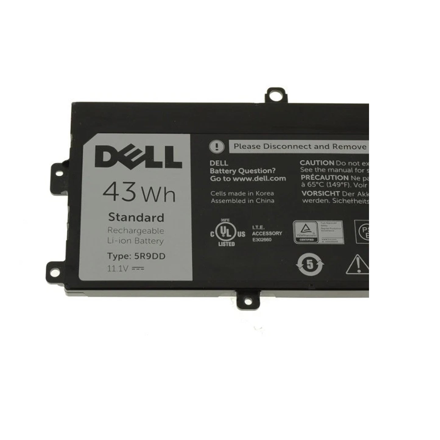 New 5R9DD 43Wh Battery Replacement for Dell Chromebook 11 3120 Laptop Model P22T P22T001
