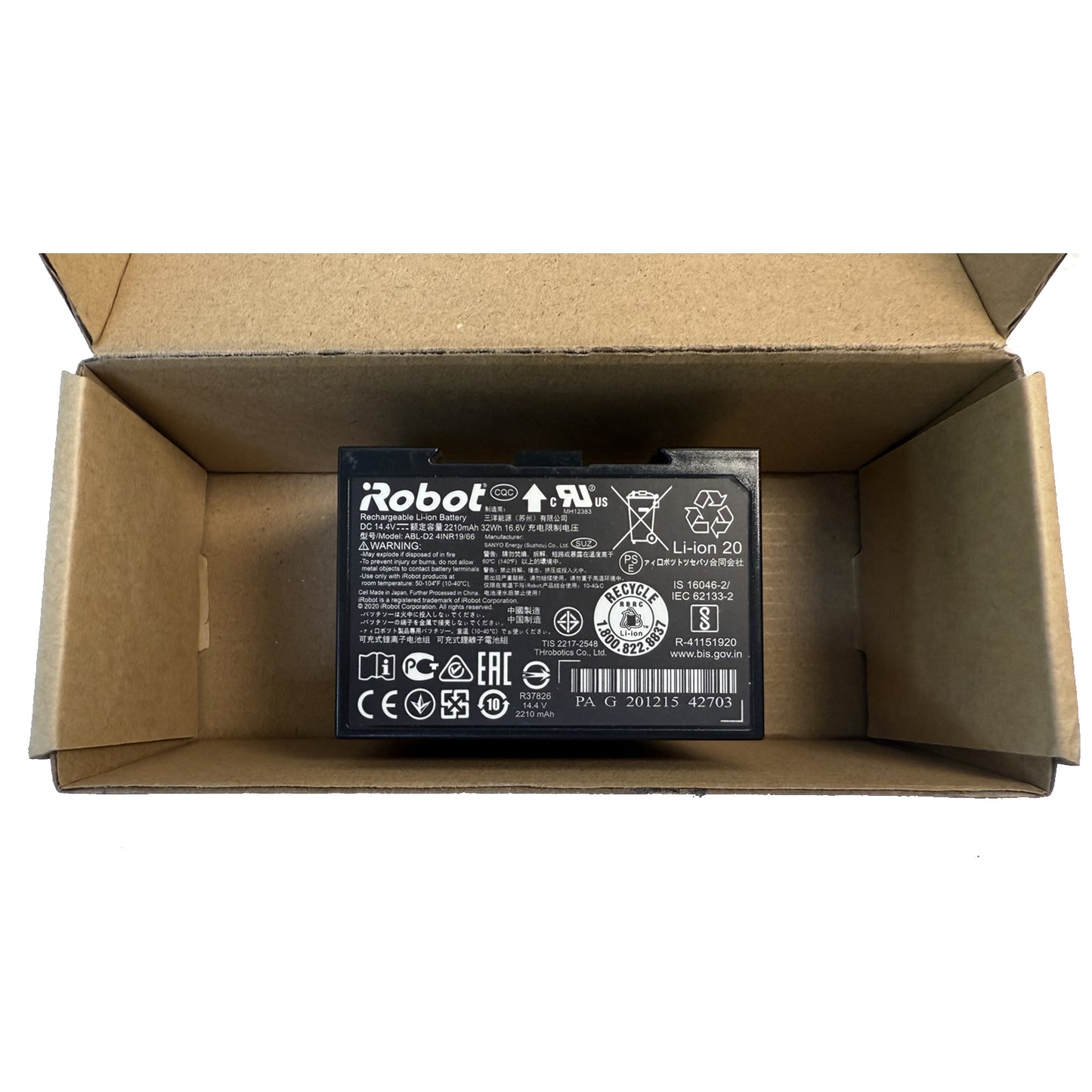 Genuine ABL-D2 ABL-D2A Battery Compatible with iRobot Roomba j7 j7+ j8+ i8 i8+ i8 Plus i4 i4+ i4 Plus i7+ i7 j7150 j7550 i8550 i4150 i3 i6 e5 e6 e5150 e5152 e6198,Combo i5 i5+ j5 j5+ j9 j9+ Robot 14.4V 32Wh