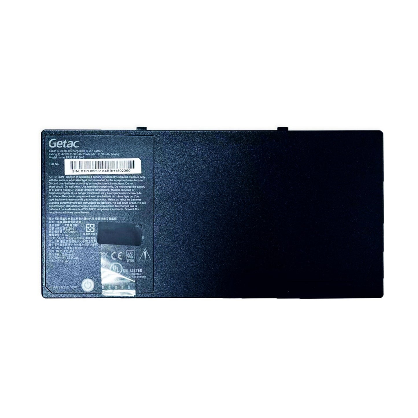 Genuine BP3S1P2160 Battery for Getac F110 | 11.4V 25Wh Replacement