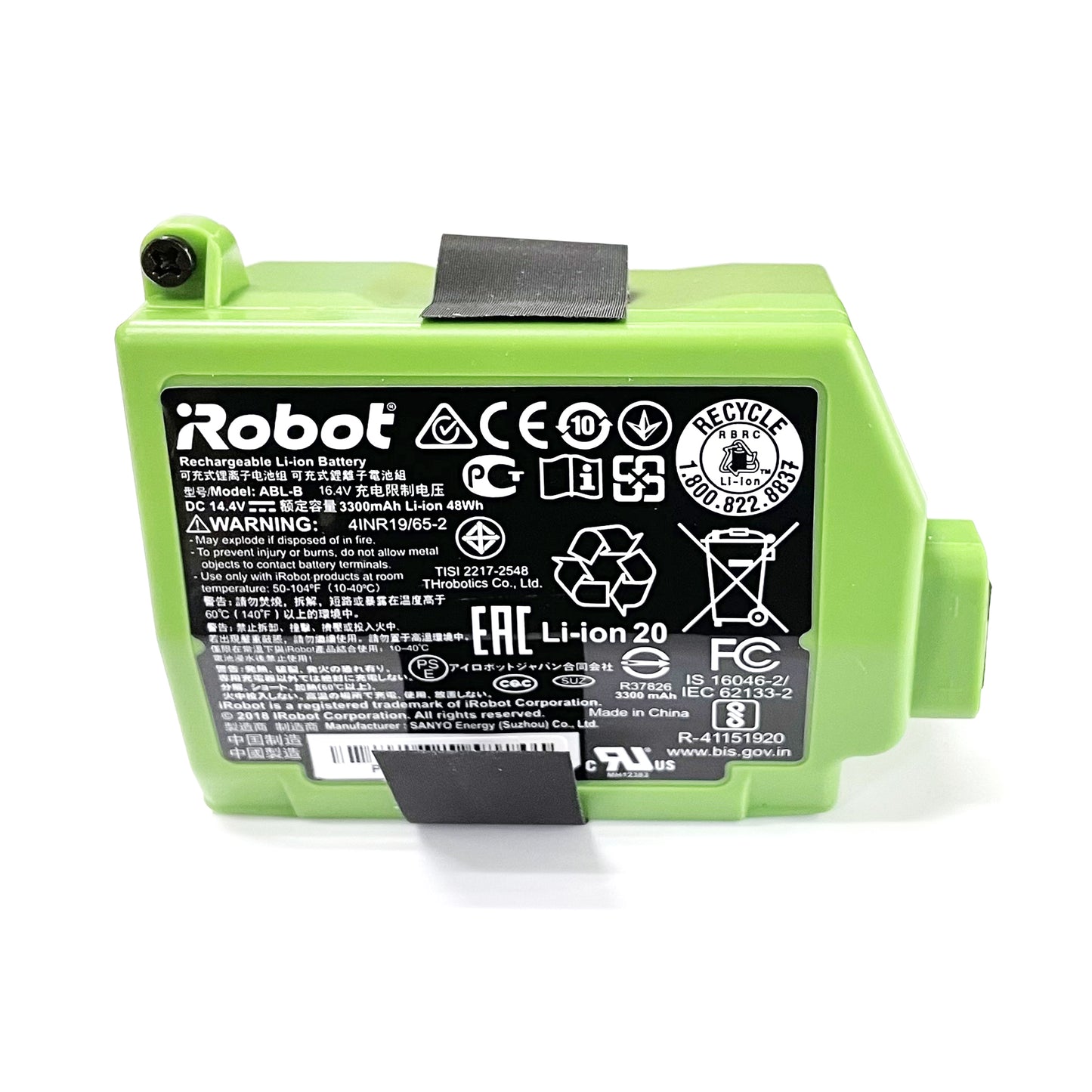 Genuine ABL-B Battery for iRobot Roomba S9+ & S9 | 14.4V 48Wh | Replaces 4INR19/65-2