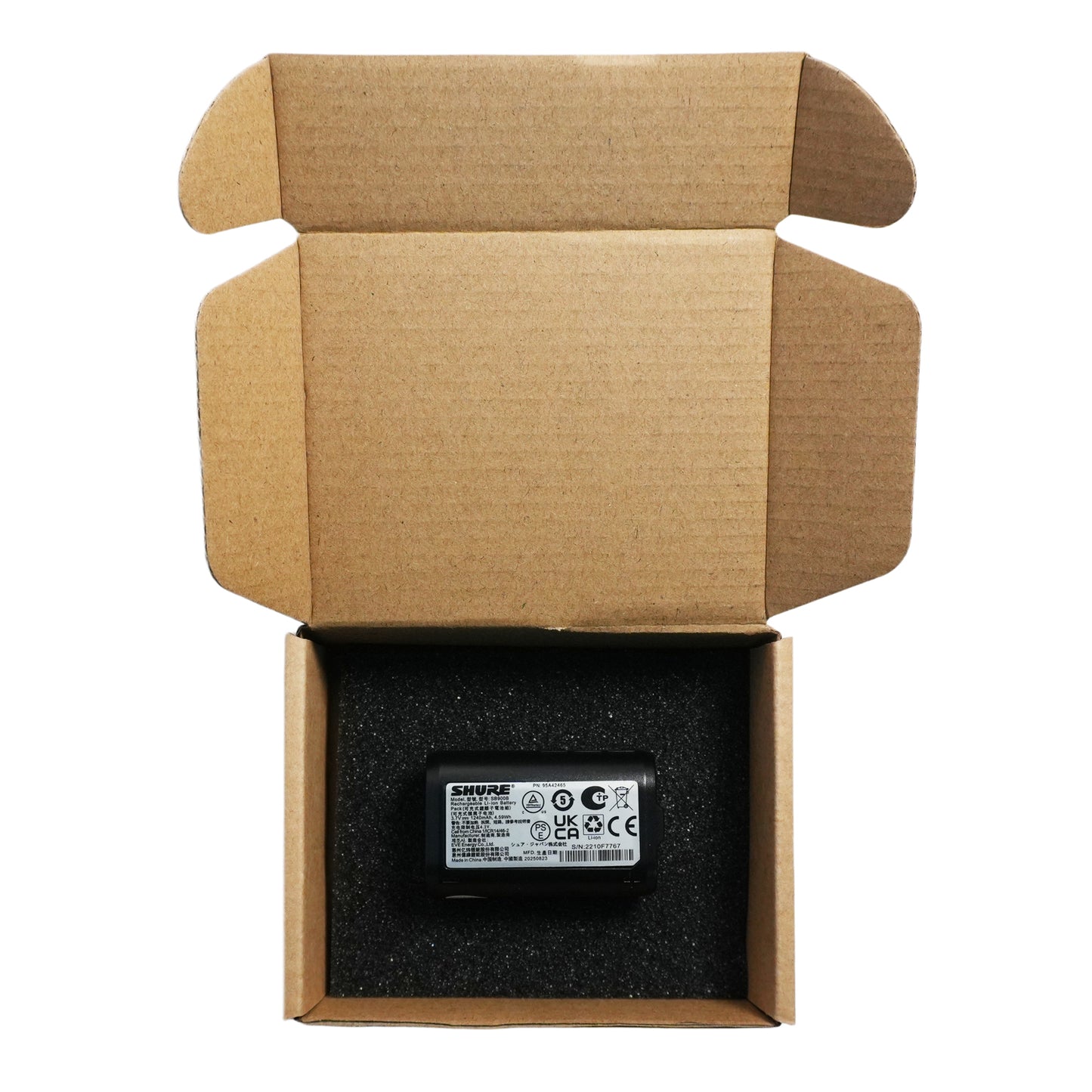 Shure SB900B Lithium-Ion Rechargeable Battery for Wireless Microphone Receivers