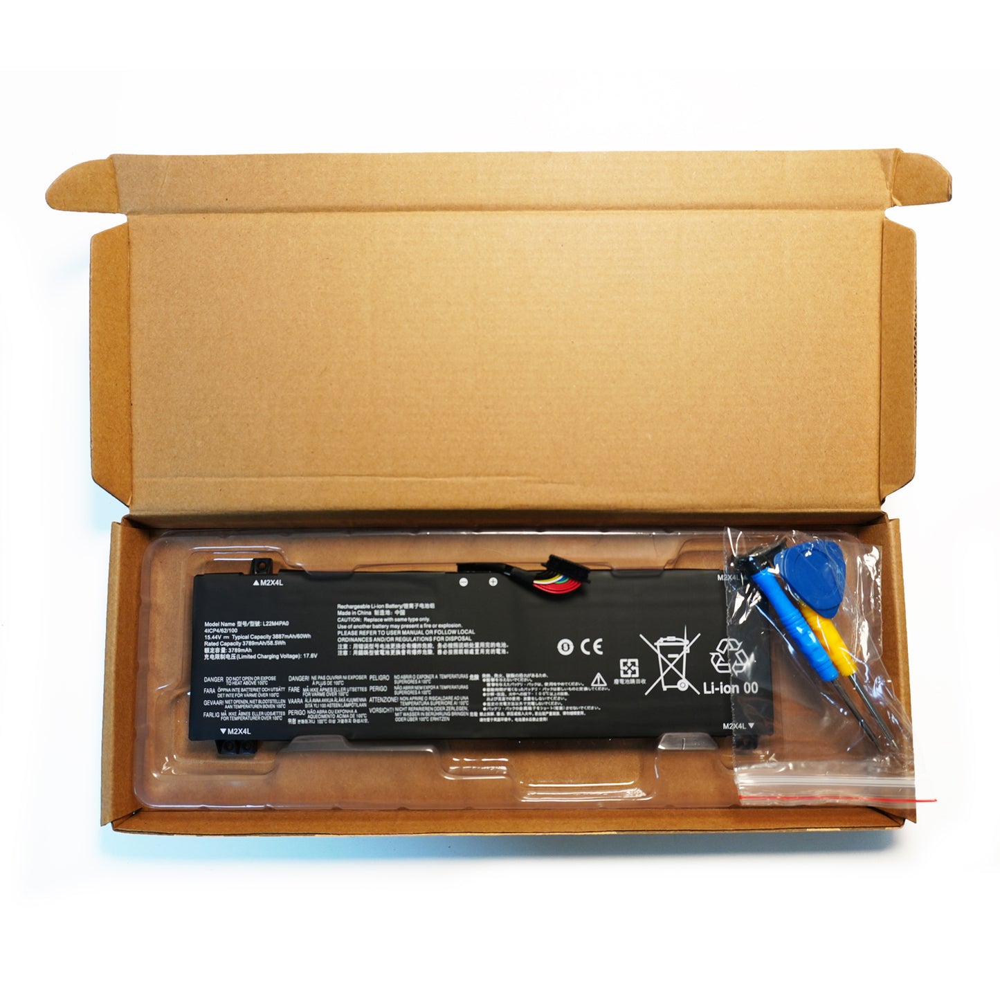 Genuine L22M4PA0 SB11N46017 Laptop Battery Replacement for Lenovo LOQ 15APH8 15IRH8 16APH8 16IRH8 / Legion Slim 5-16APH8 5-16IRH8 Series L22B4PA0 5B11N45957 L22D4PA0 L22X4PA0 60Wh