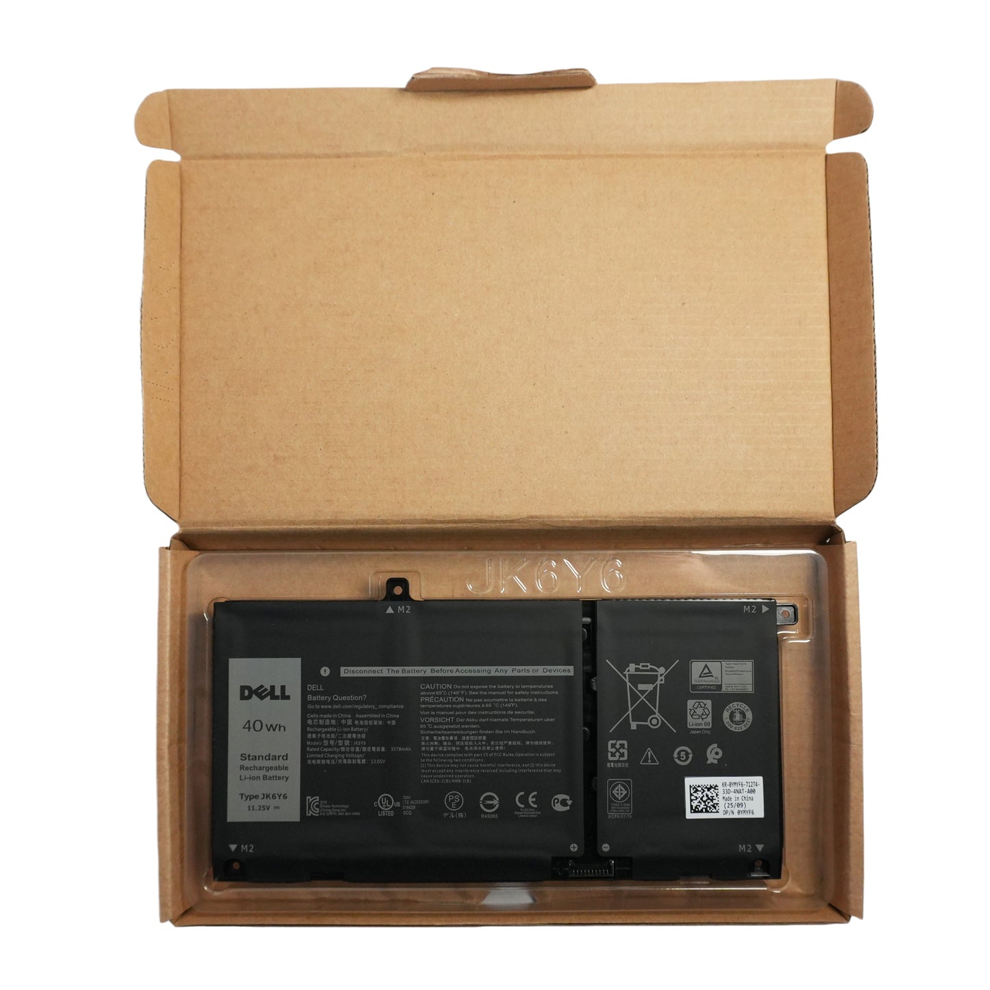 NEW OEM Dell JK6Y6 40Wh Battery for Inspiron 14 5406 P126G (CF5RH)