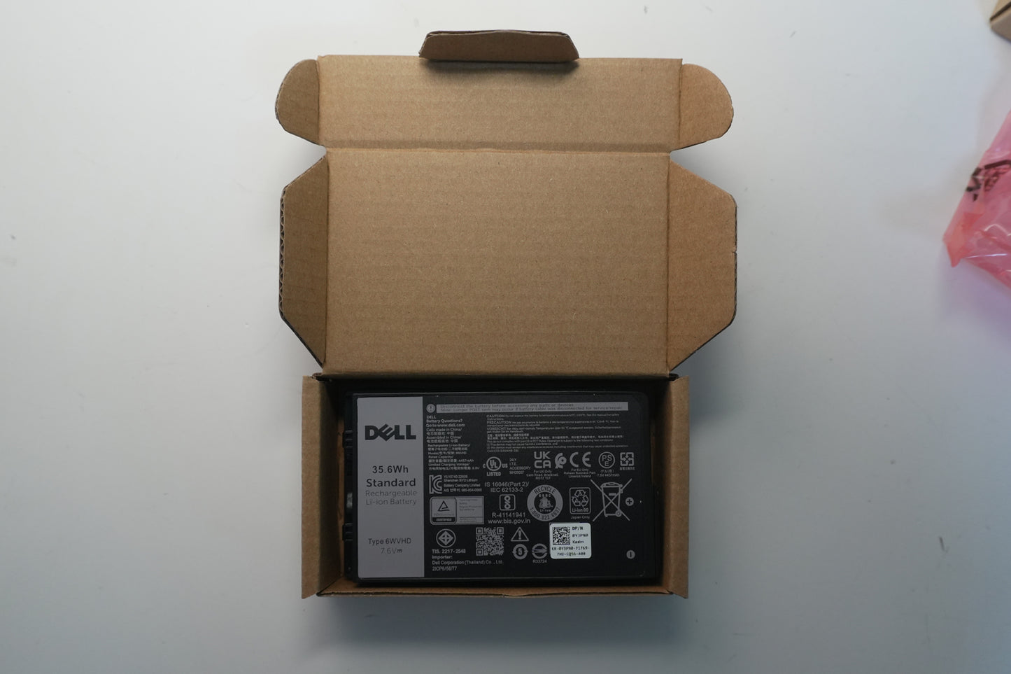 Dell VDDJY 6WVHD Laptop Battery Replacement 7.6V 35.6Wh