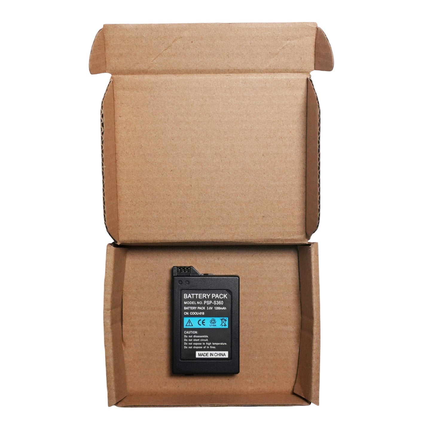 PSP Battery Replacement - 2 Pack with USB Charging Cable