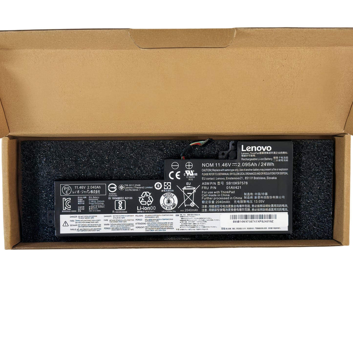 Genuine 01AV420 01AV421 01AV489 01AV419 Laptop Battery for Lenovo ThinkPad T470 T480 A475 A485 TP25 | 11.4V 24Wh