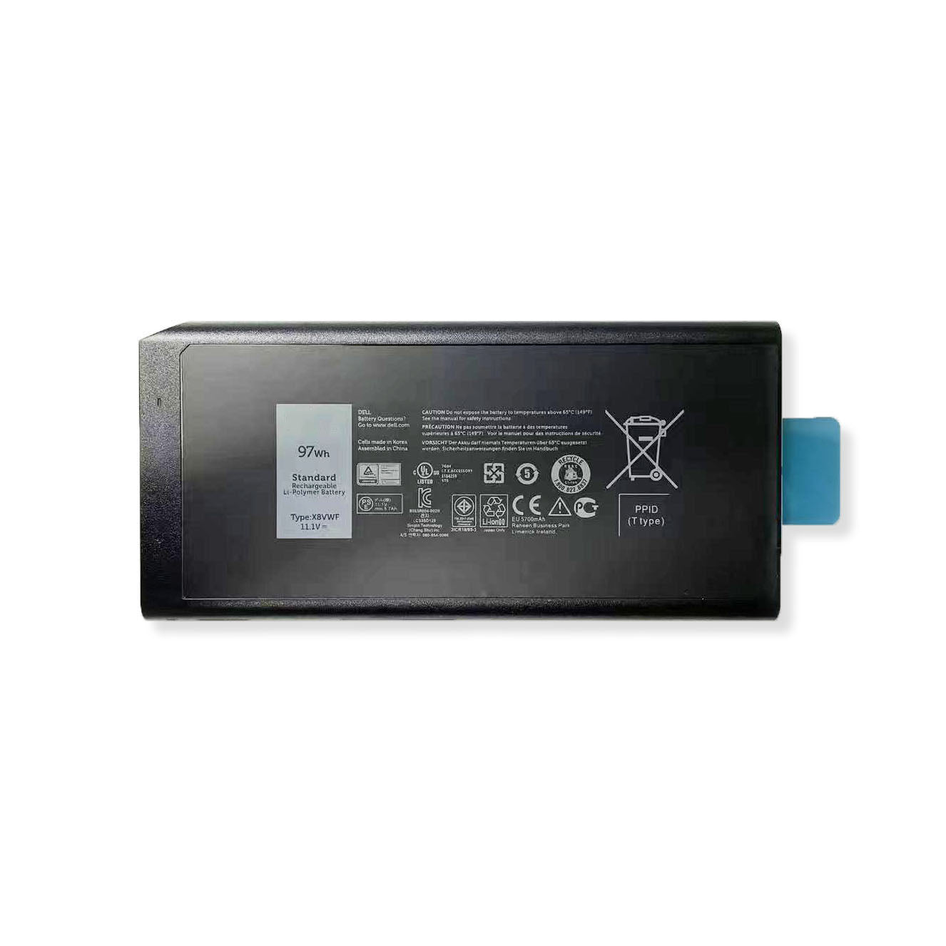 OEM Dell X8VWF Battery Replacement for Latitude 14 Rugged 5414, 7414, E5404 | Genuine Part