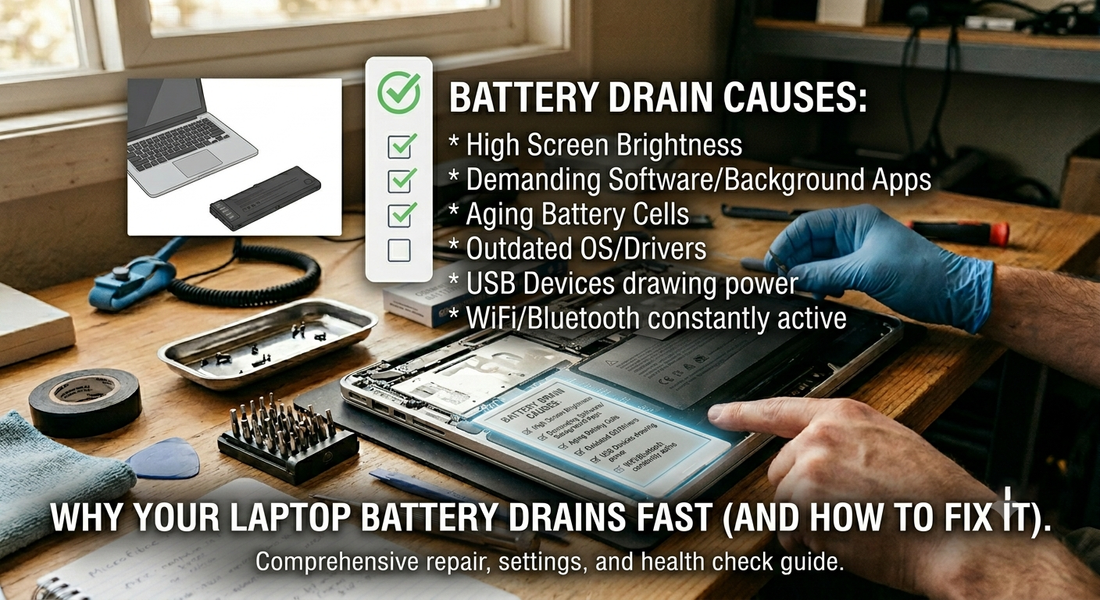 Why Your Laptop Battery Drains Fast (and How to Fix It)