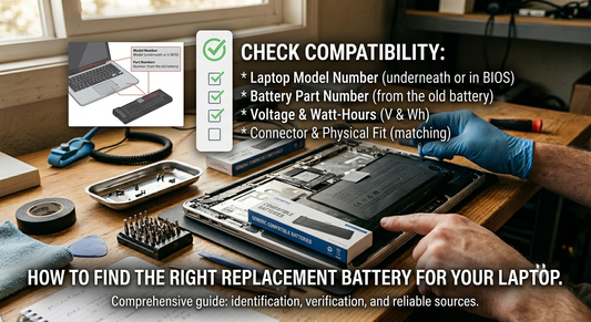 How to Find the Right Replacement Battery for Your Laptop