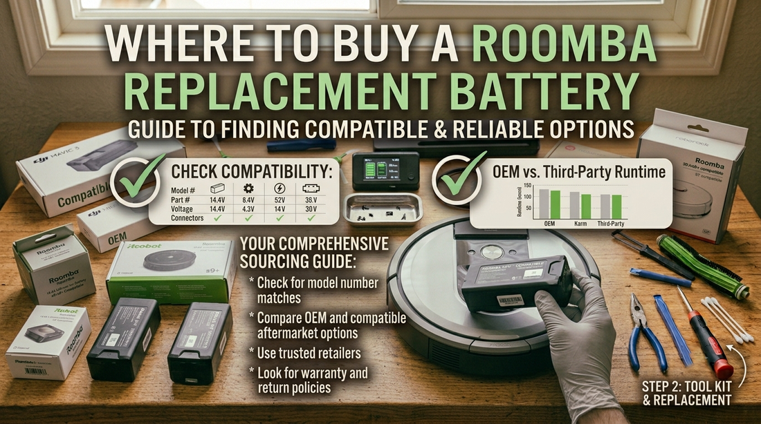 Where to Buy a Roomba Replacement Battery
