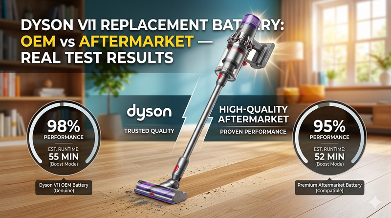 Dyson V11 Replacement Battery: OEM vs Aftermarket — Real Test Results