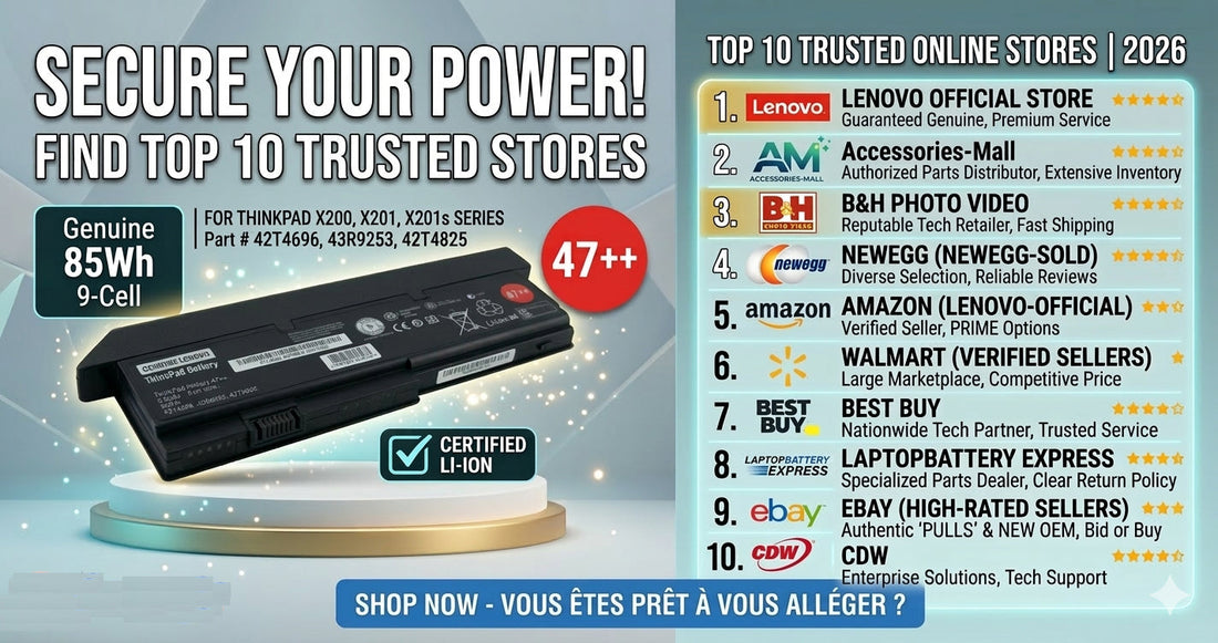 Where to Buy Original Lenovo Laptop Batteries: Top 10 Trusted online Shopping Store in 2026