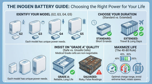 How to Choose Inogen Batteries: A Comprehensive Guide for G2 vs G3 vs G4 vs G5