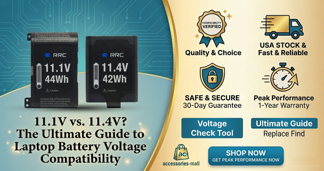 11.1V vs. 11.4V? The Ultimate Guide to Laptop Battery Voltage Compatibility