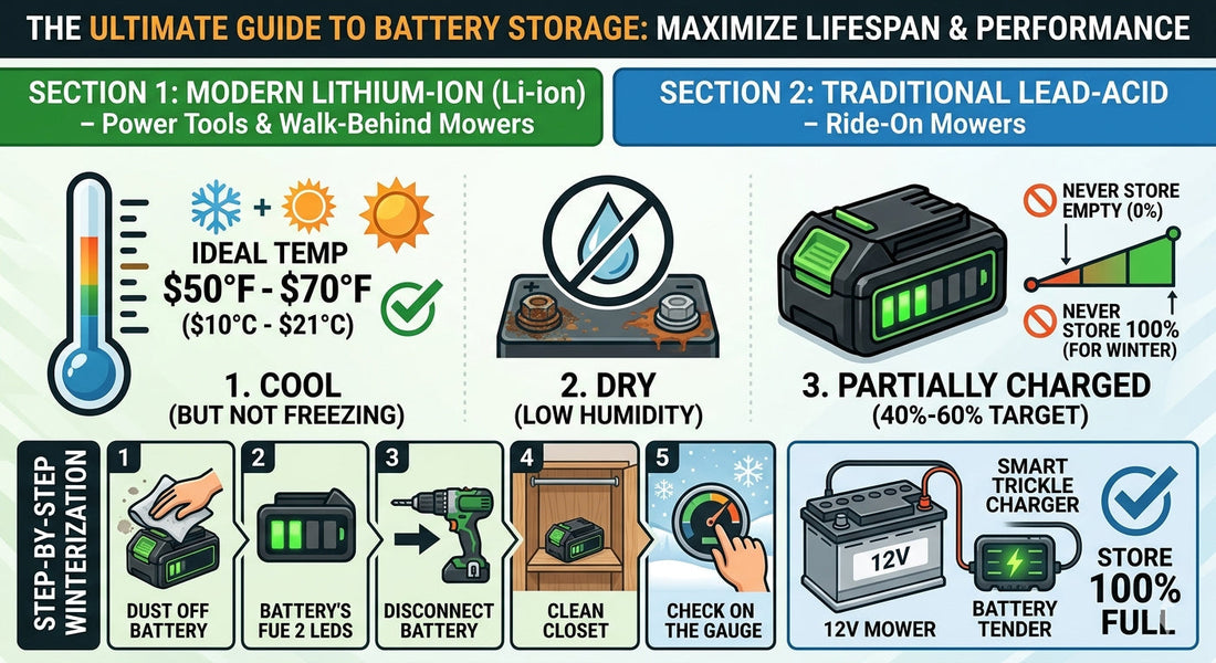 The Ultimate Guide to Storing Your Power Tool & Mower Batteries