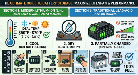The Ultimate Guide to Storing Your Power Tool & Mower Batteries
