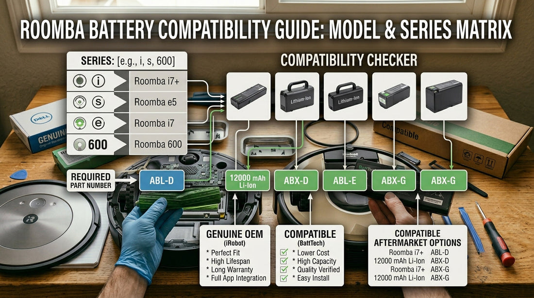 Roomba Battery Compatibility: Part Numbers by Model & Series