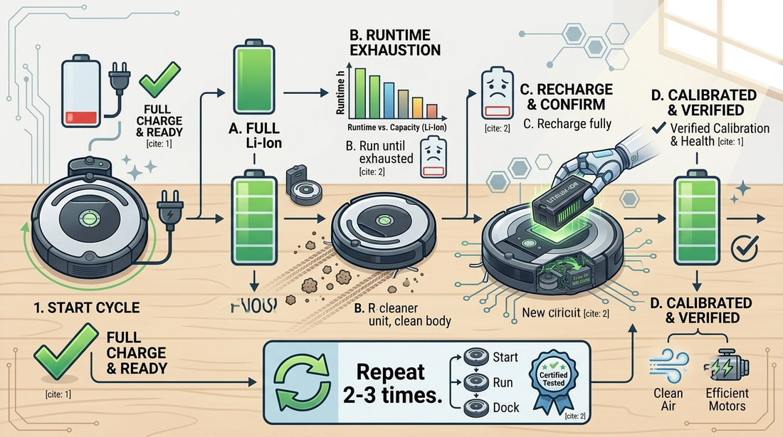 How to Reset and Calibrate a Roomba Battery?