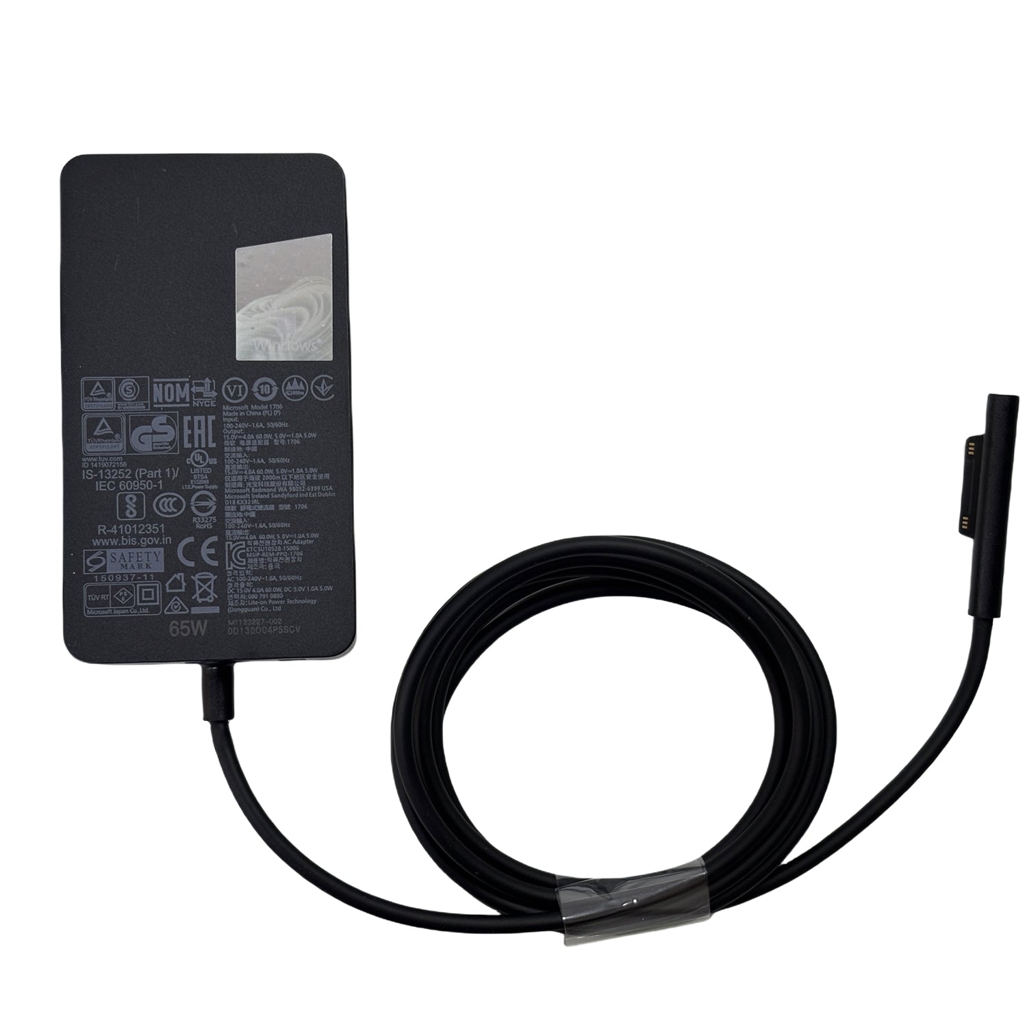 Genuine Microsoft 65W Power Supply Model 1706 | For Surface Pro 3-9 & Surface Book