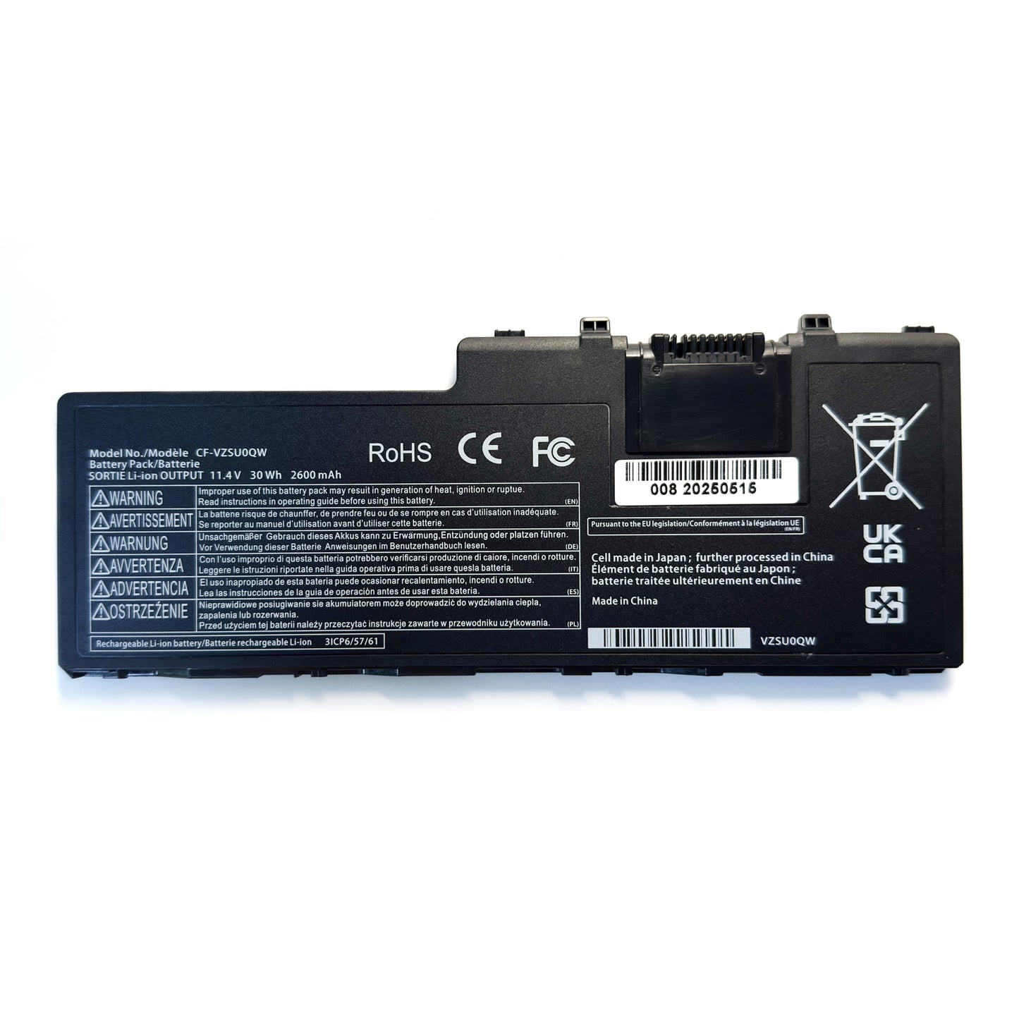 CF-VZSU0QW CF-20 FZ-A2 Battery Replacement for Panasonic ToughBook CF-20 FZ-A2 Mk1 Tablet PC CF-VEK20 CF-20A0205NG CF-20A0205TD FZ-A2A203CA3 CF-VZSU0QJS CF-VZSU0QK CF-VZSU0QR CF-VZSU0QQ 11.4V 30Wh