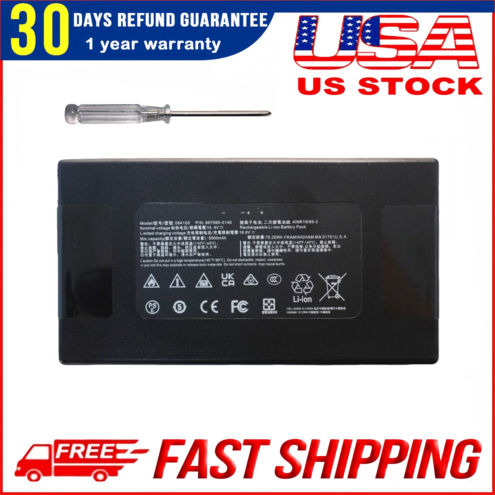 Original 867095-0140 Battery Pack for Bose S1 Pro Plus Portable PA System
