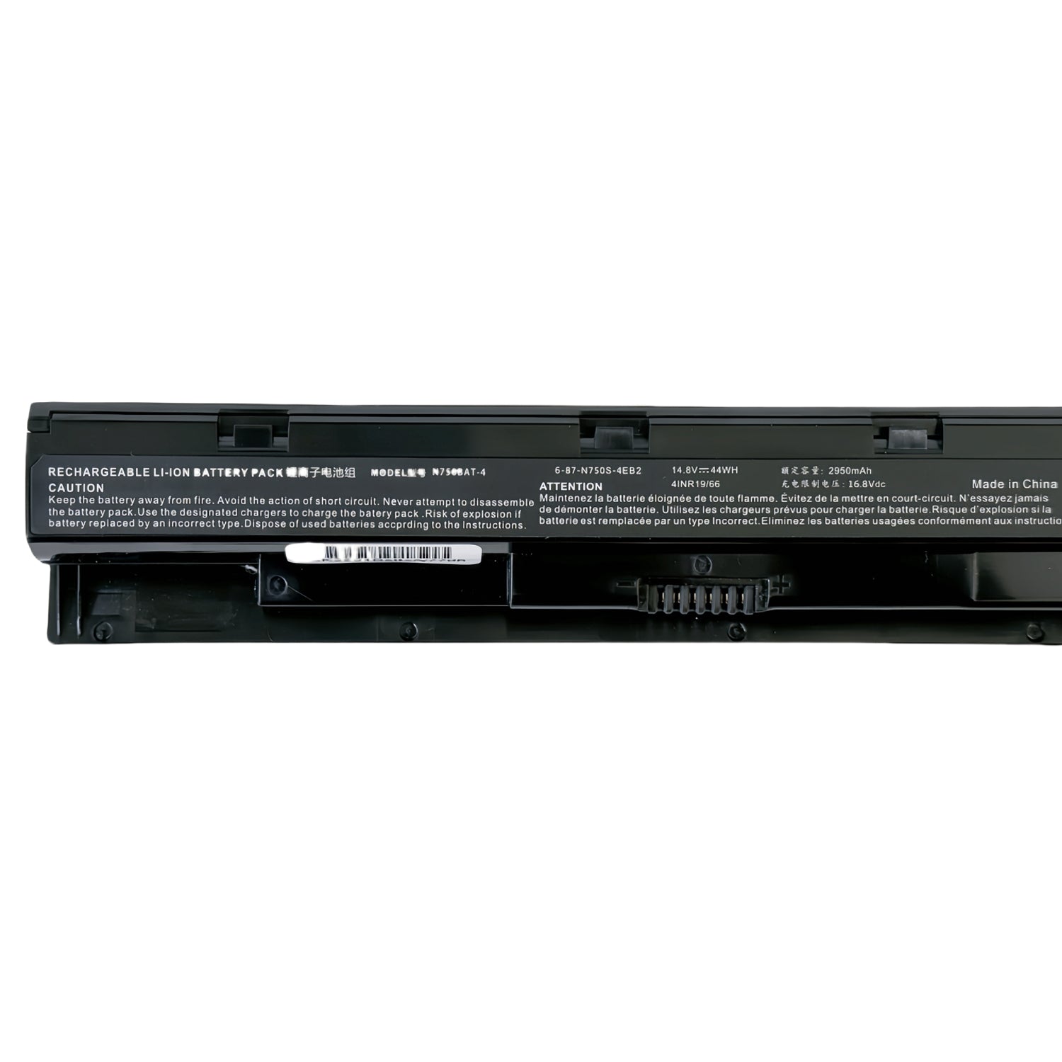  N750BAT-4 Laptop Battery For Clevo N750BU N751BU N750S | 14.8V 44Wh