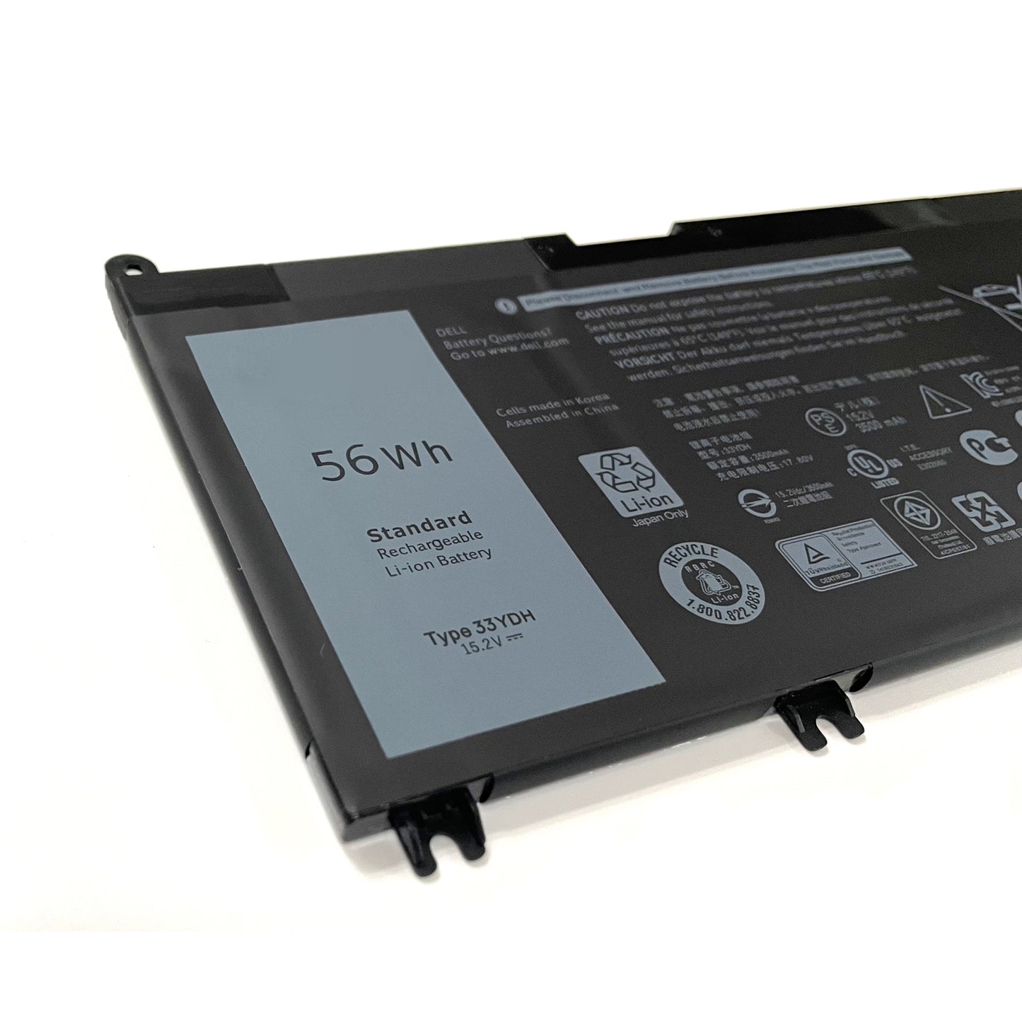 Genuine 56WH 33YDH Laptop Battery for Dell Inspiron 17 7000 7778 7779 7786 7773 15 7577 G3 3579 3779 G5 5587 G7 7588 Latitude 13 3380 14 3490 15 3590 3580 PVHT1 P30E 81PF3 081PF3 12 Months Warranty