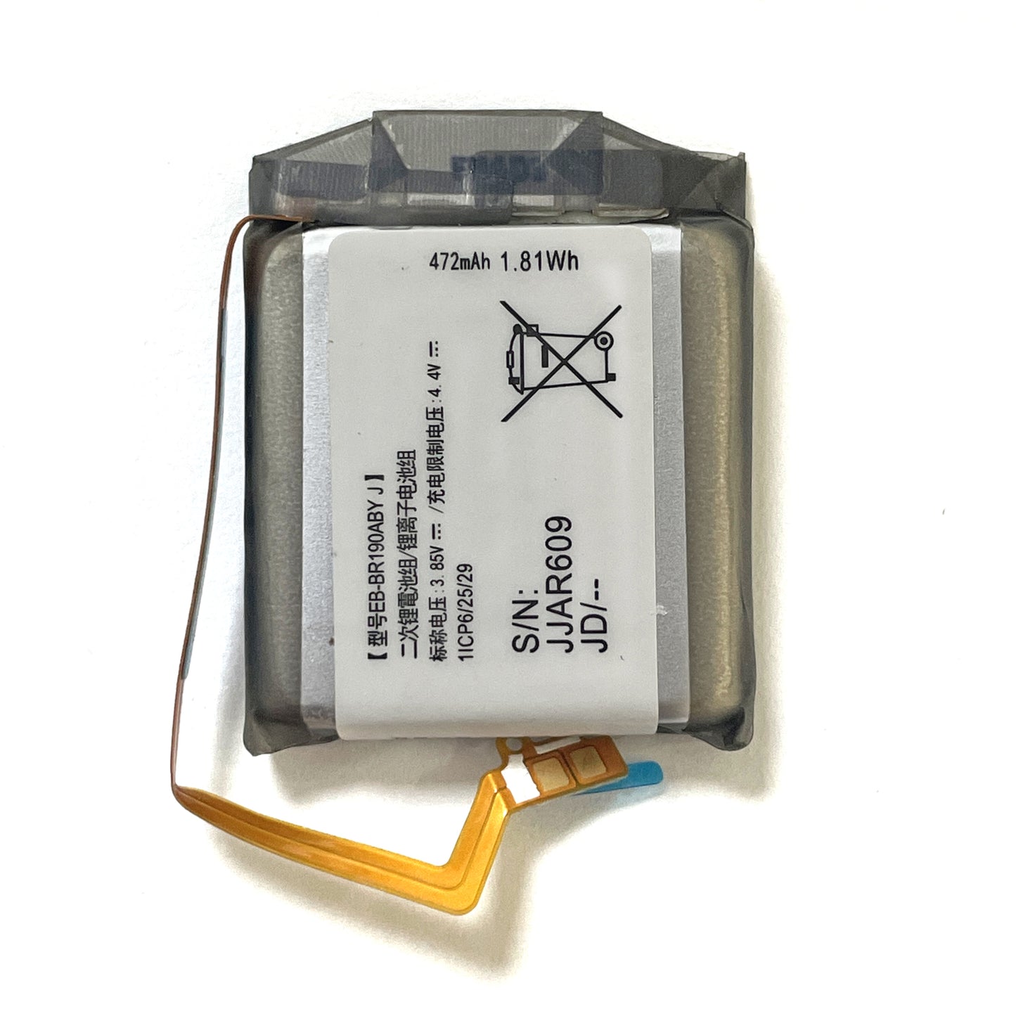 Genuine Battery EB-BR190ABY J 472mAh for Samsung Galaxy Buds Pro SM-R190 EP-QR190 /Galaxy Buds2 SM-R177 Earbuds Charging Case Box EP-QR177