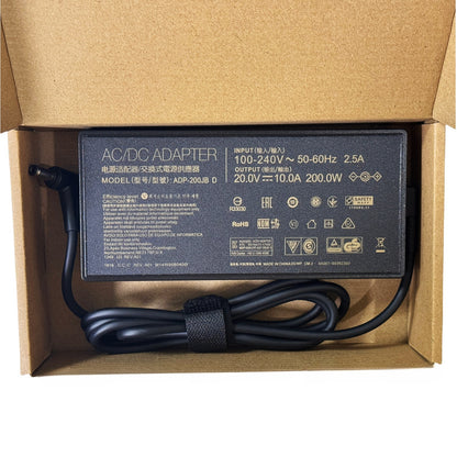 Genuine 20V 10A 200W AC Adapter Charger ADP-200JB D Compatible with ASUS ROG Zephyrus G15 GA503 GA503QM GA503QS GA503QR Gaming AC Adapter Charger