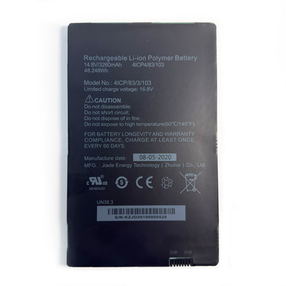 Replace 4ICP/83/3/103 3260mAh Battery for Rugged Wireless 1013 CSI Mobile Computer