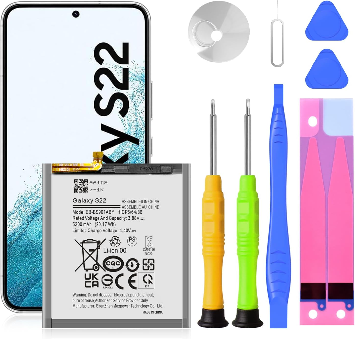 Genuine New Replacement Battery EB-BS908ABY EB-BS906ABY EB-BS901ABY For Samsung Galaxy S22 Ultra 5G S22 Plus 5G S22+ S22 5G Batteria
