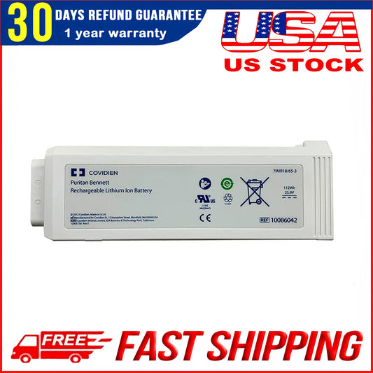 Genuine COVIDIEN 7IMR18/65-3 10086042 Battery Replacement for Puritan Bennett Ventilator System
