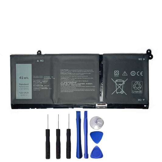 41Wh G91J0 Laptop Battery Compatible with Dell Latitude 3320 3420 3520 Vostro 3510 3511 3515 5310 5410 5415 5510 5515 Inspiron 5418 5518 7415 2-in-1 0MGCM5 0FH3K2 V6W33 [11.25V 3467mAh 3-Cell]