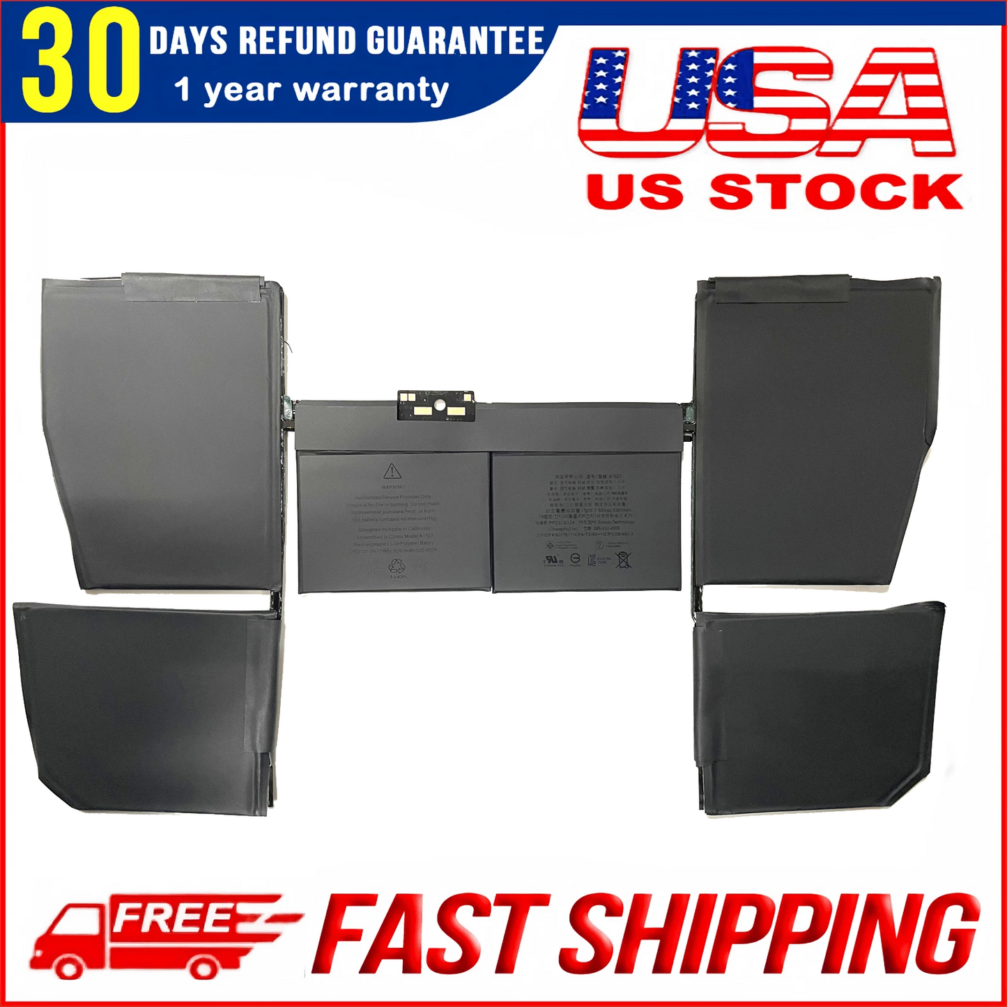 Genuine A1527 A1705 Laptop Battery for MacBook Retina 12" A1534 Early 2015 2016 Mid 2017 EMC 2746 2991 3099 MK4M2LL/A MJY32LL/A MF855LL/A MK4N2LL/A MJY42LL/A MF855 MF865LL/A MNYG2LL/A MLHA2LL/A 7.55V 39.71Wh