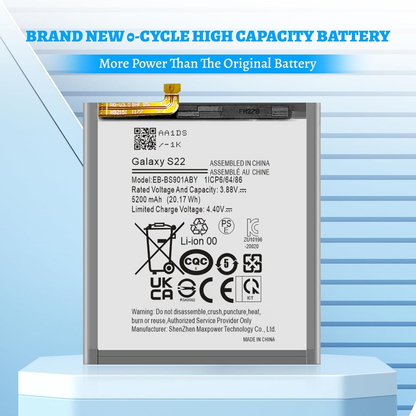 Genuine New Replacement Battery EB-BS908ABY EB-BS906ABY EB-BS901ABY For Samsung Galaxy S22 Ultra 5G S22 Plus 5G S22+ S22 5G Batteria