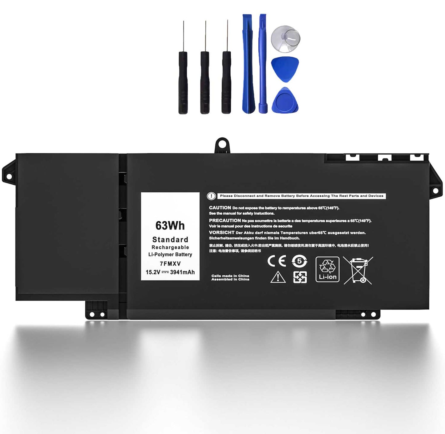 Dell OEM Original Latitude 5320 7320 7420 7520 63Wh 4-cell Laptop Battery