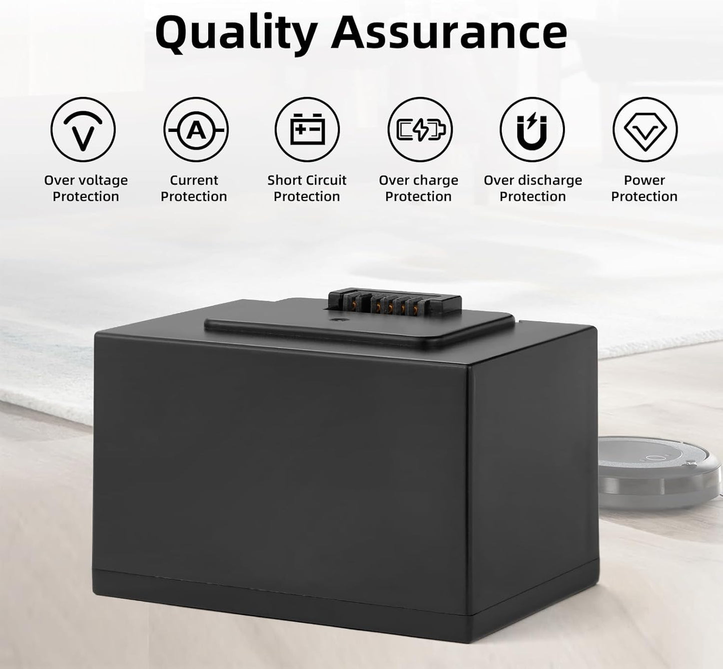 ABL-D2 ABL-D2A Replacement Battery Compatible with iRobot Roomba j7 j7+ j8+ i8 i8+ i4 i4+ i6 e5 e6 Combo i5 j5 j9 Series – 14.4V 32Wh High-Performance Power Pack