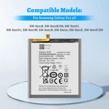 Genuine New Replacement Battery EB-BS908ABY EB-BS906ABY EB-BS901ABY For Samsung Galaxy S22 Ultra 5G S22 Plus 5G S22+ S22 5G Batteria