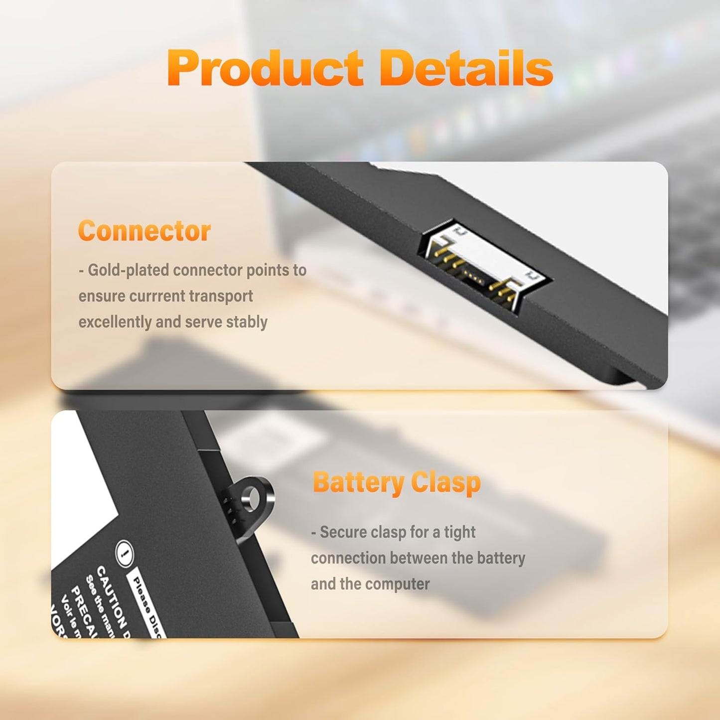 Dell OEM Original Latitude 5320 7320 7420 7520 63Wh 4-cell Laptop Battery