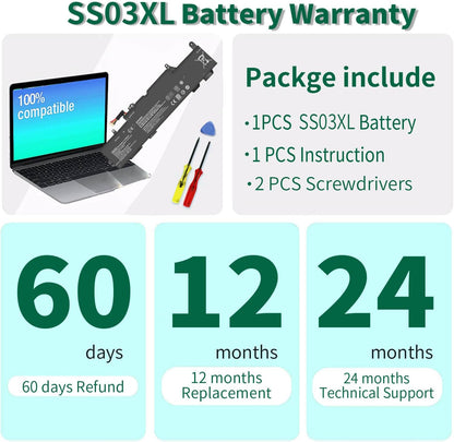Genuine SS03XL Battery for HP EliteBook 840 G5 G6, ZBook 14U G5 G6 & 700 Series