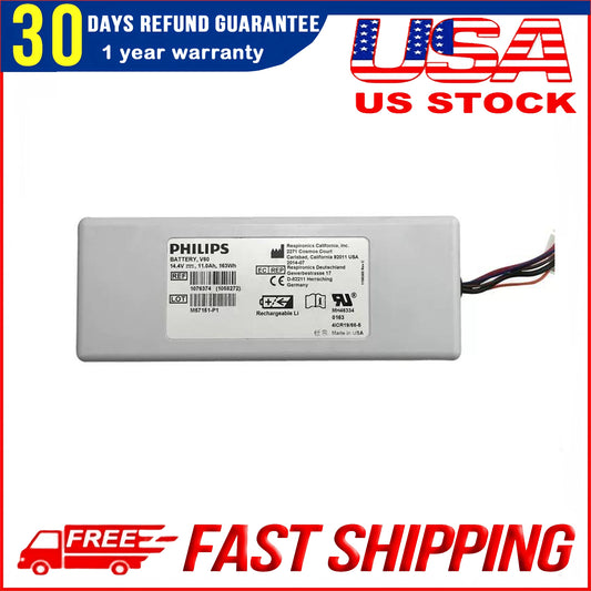 Original REF 1076374 Battery Replacement for Respironics V60 V60S Ventilator 41CR19/66-5