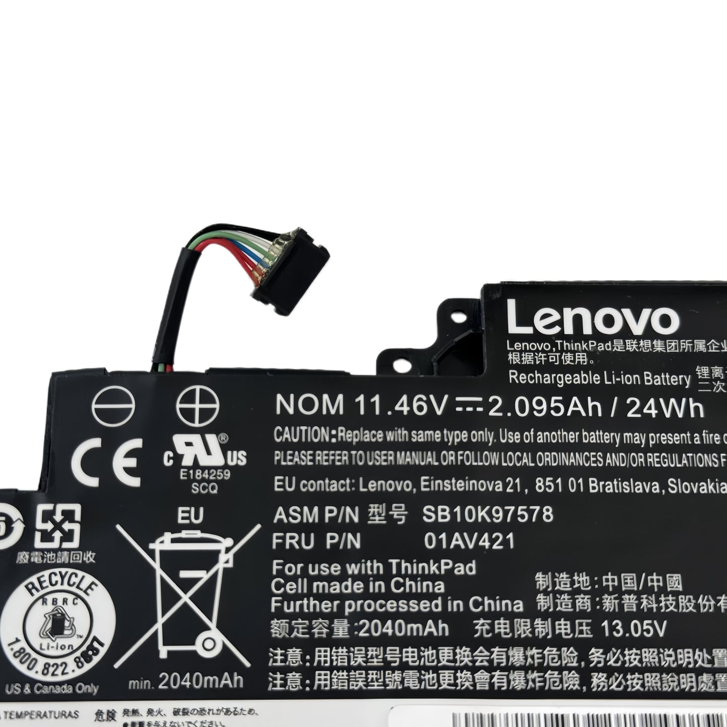 Genuine 01AV420 01AV421 01AV489 01AV419 Laptop Battery for Lenovo ThinkPad T470 T480 A475 A485 TP25 | 11.4V 24Wh