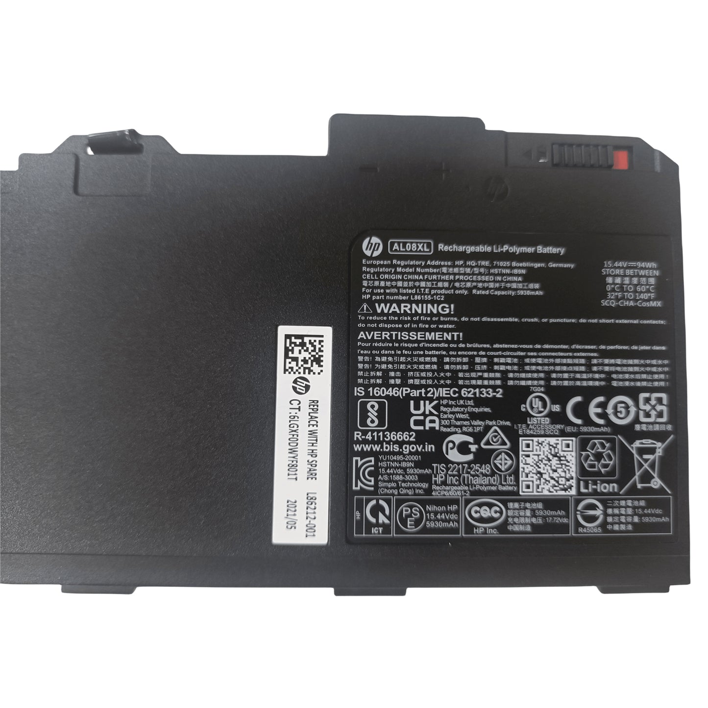 Genuine AL08XL 94Wh Laptop Battery for HP ZBook Fury 15 G7/G8 & 17 G7/G8 Mobile Workstation