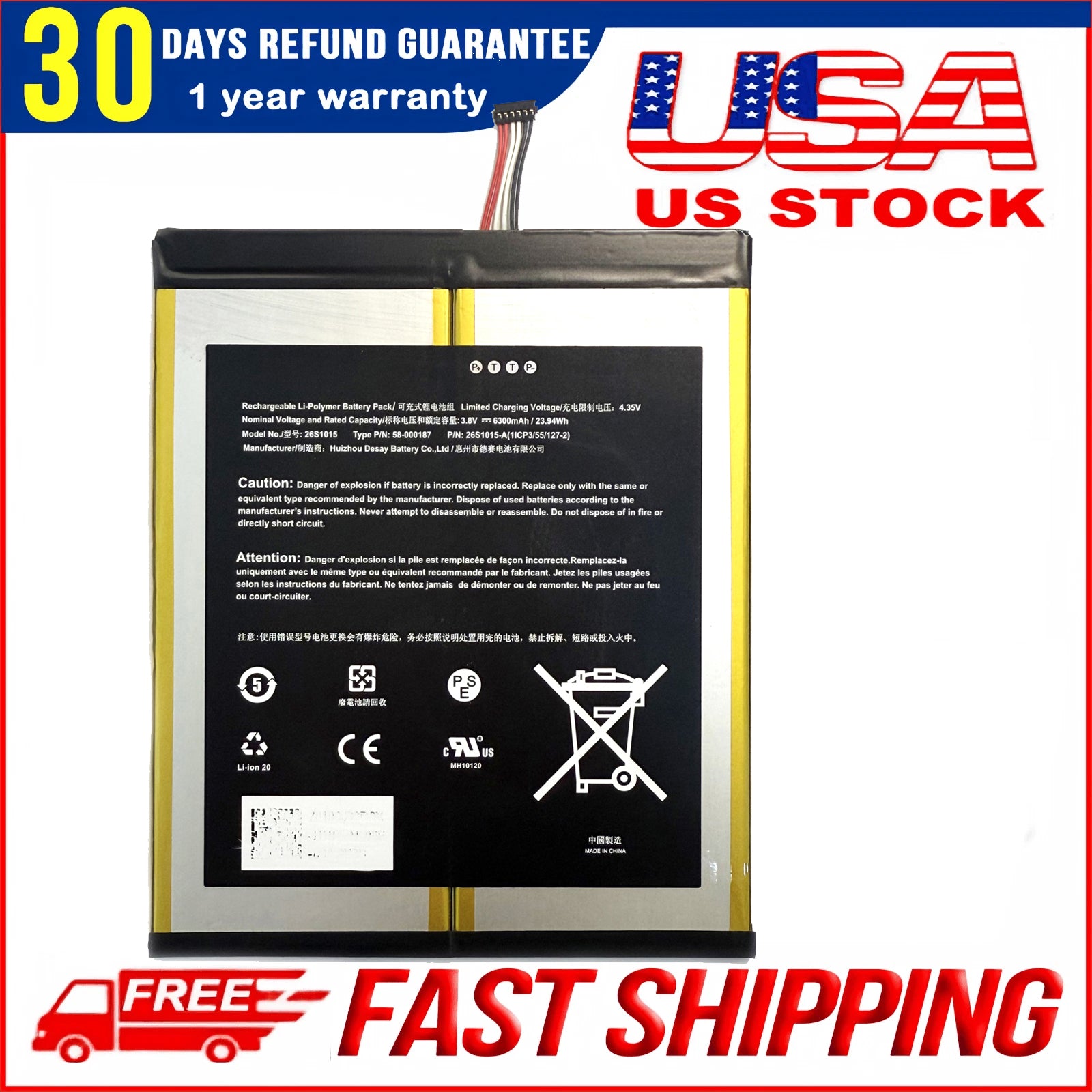 Amazon Fire HD 10 Battery Replacement! Genuine Battery for 7th Gen Tablet