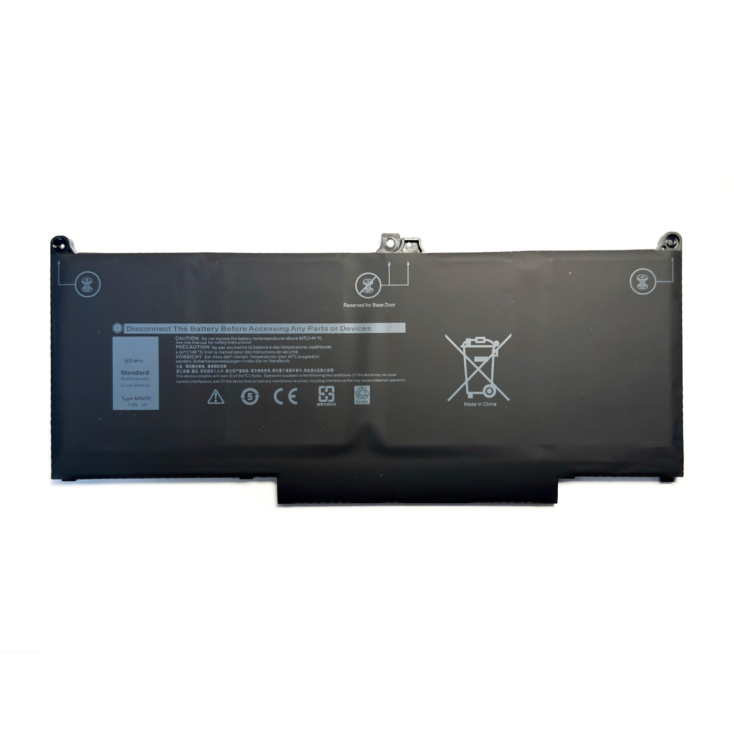 Genuine MXV9V Laptop Battery for Dell Latitude 5300 5310 7300 7400 E5300 E5310 E7300 E7400 Inspiron 7300 7306 2-in-1 Black Series P96G P96G001 P97G P97G001 P97G002P99G001 5VC2M 05VC2M 829MX 0829MX 7.6V 60Wh