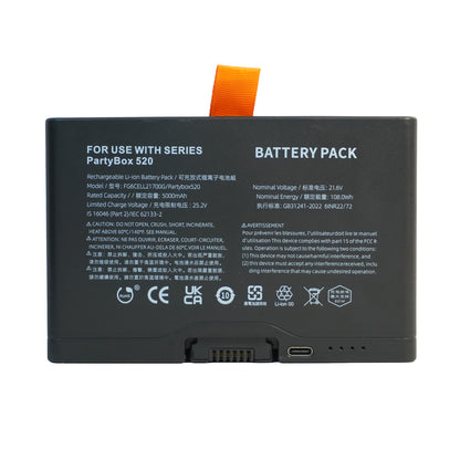 Genuine 5000mAh 108Wh High Capacity Replacement Battery for JBL PartyBox Stage 520 720 Portable Bluetooth Speaker FG2CELL21700