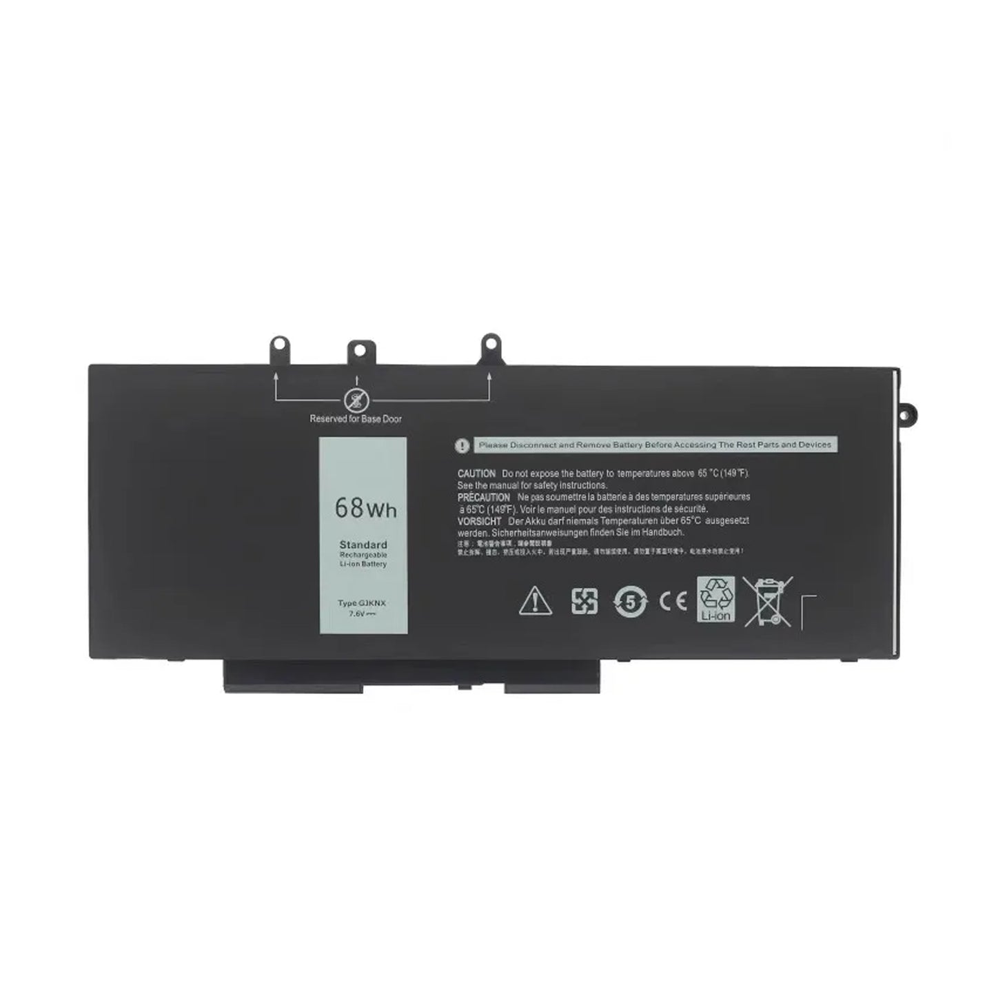 Genuine GJKNX 7.6V 68Wh Battery for Dell Latitude 5580 5480 5280 5590 5490 5488 5288 5495 5491 5591 E5480 E5580 E5490 E5590 Precision 3520 3530 Series 451-BBZG GD1JP 0GD1JP DY9NT 0DY9NT 5YHR4 P60F P72G 4-Cell